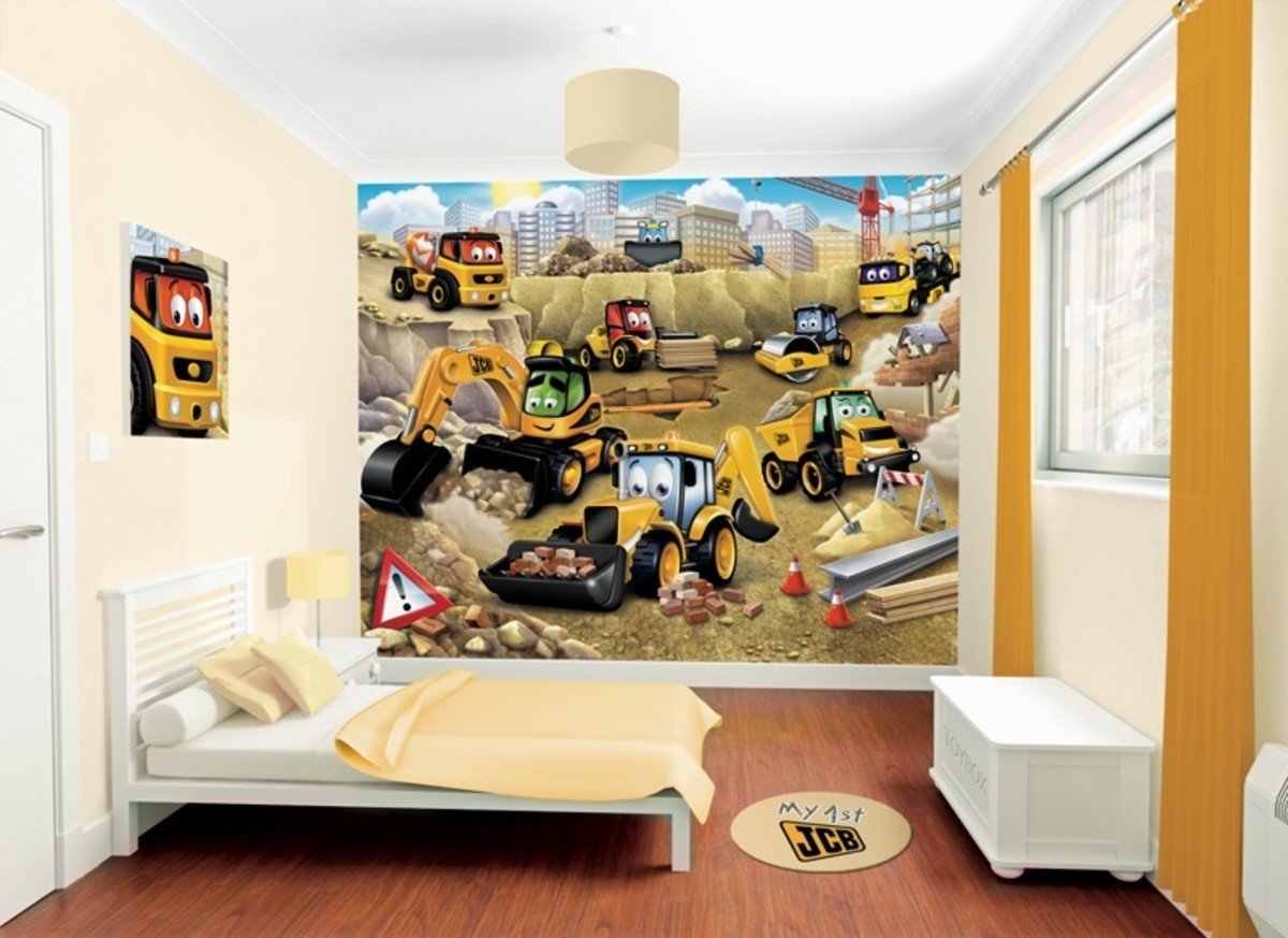 3d My First Jcb Wall Mural Banaby Co Uk 3d My First Jcb Wall Mural Banaby Co Uk