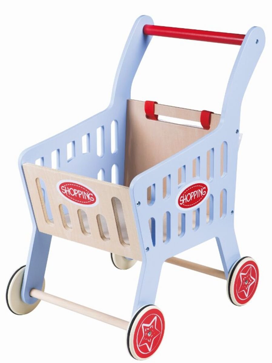 Wooden shopping cart banaby.co.uk