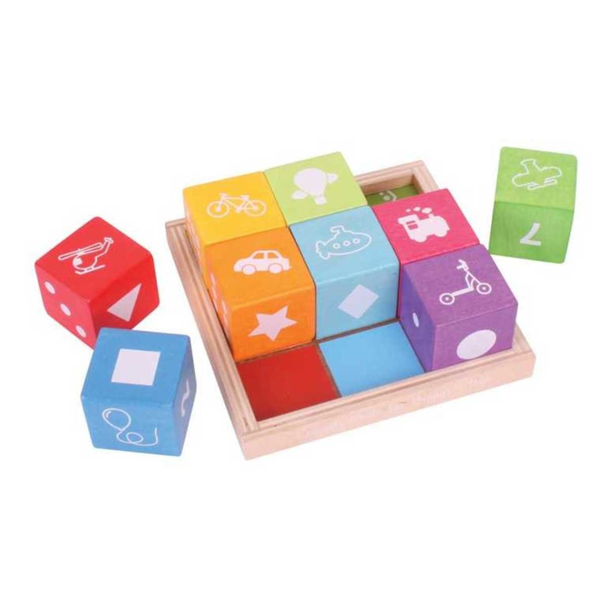 Bigjigs Baby Wooden blocks with pictures banaby.co.uk