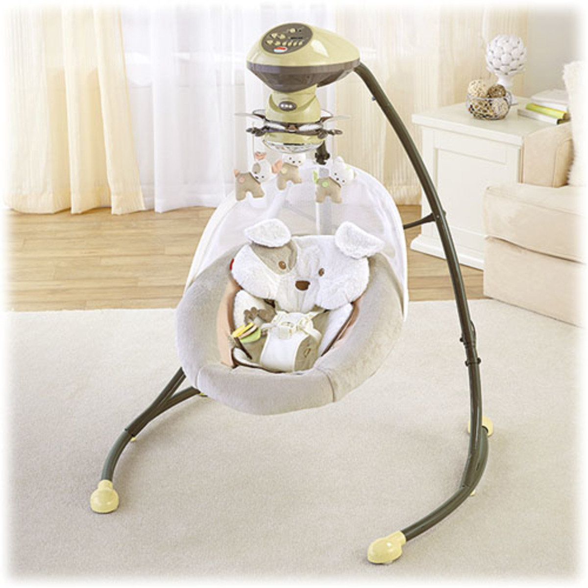 Fisher Price Puppy Cradle Swing banaby.co.uk