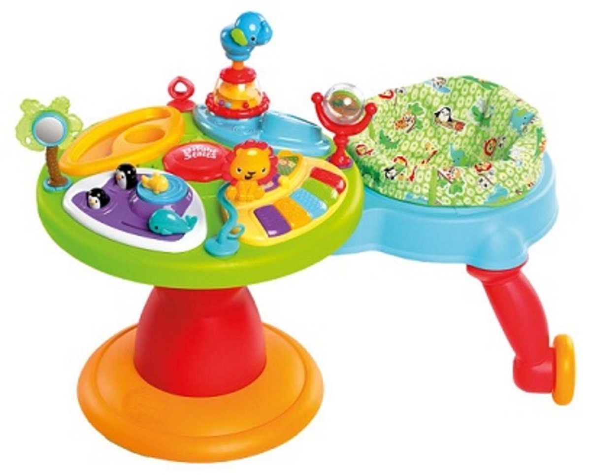 Bright Starts Zippity Zoo 3in1 Around We Go Activity Centre banaby