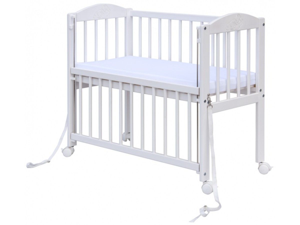 Cot for parents' bed BABY Scarlett white banaby.co.uk