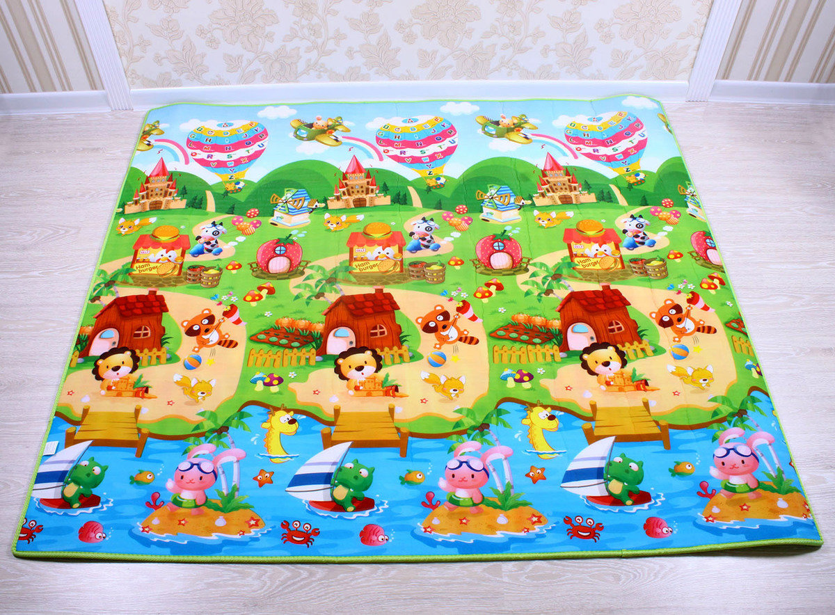 Children's Foam Play Mat Train + Lion's House banaby.co.uk