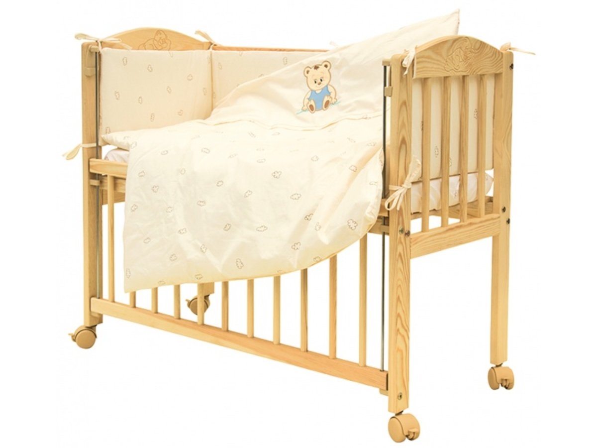 beige cot bedding