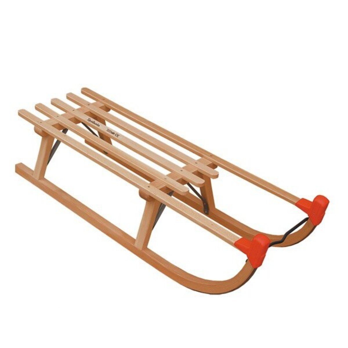 Traditional wooden Snowflake sled banaby.co.uk