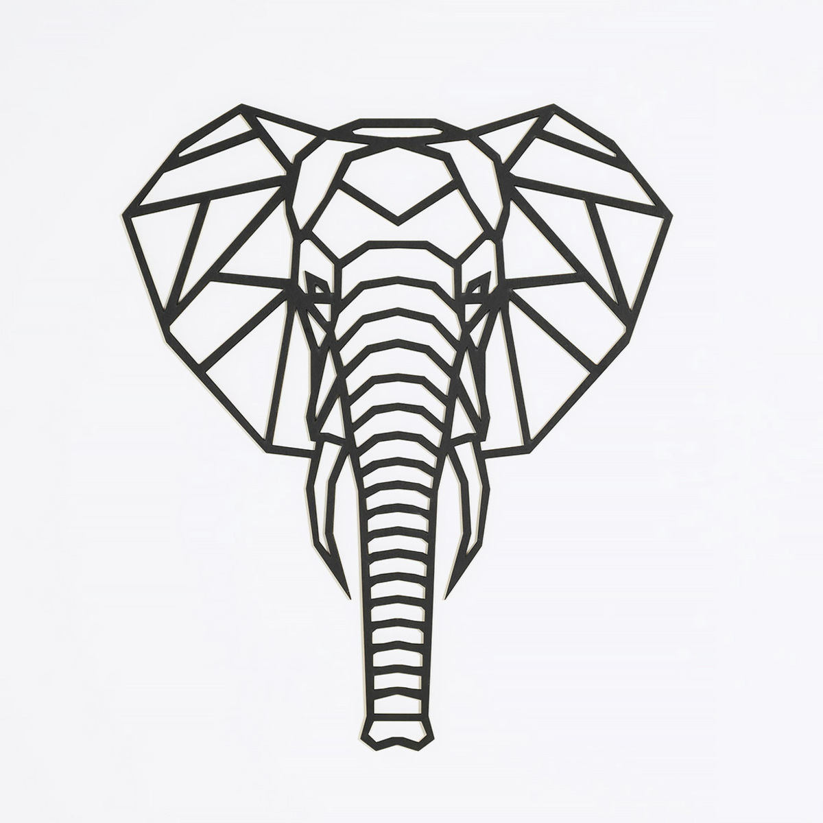 Wooden geometric painting - Elephant - different colors Wooden geometric painting - Elephant - different colors
