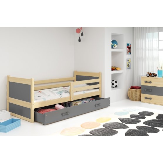 Baby bed Rocky - natural-gray