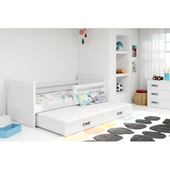 Baby bed with extra bed Rocky - white