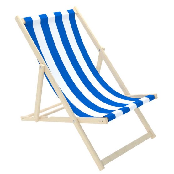 Beach chair Stripes - blue-white