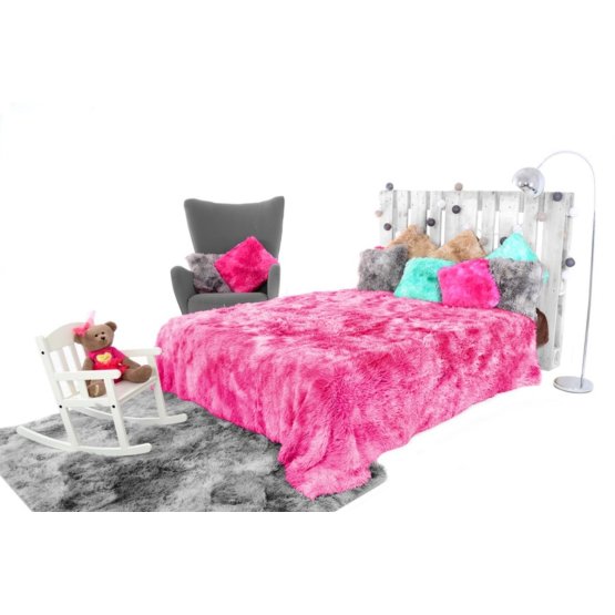 Blanket bed cover ELMO OMBRE PINK