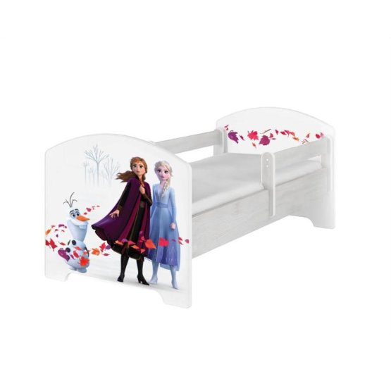 Children's bed with a barrier - Ice Kingdom 2 - Norwegian pine decor