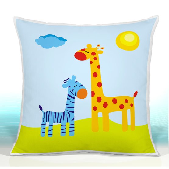 Pillow SAFARI giraffe A ZEBRA 22
