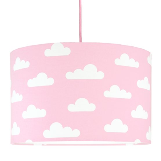 Textile hanging lamp Clouds - pink