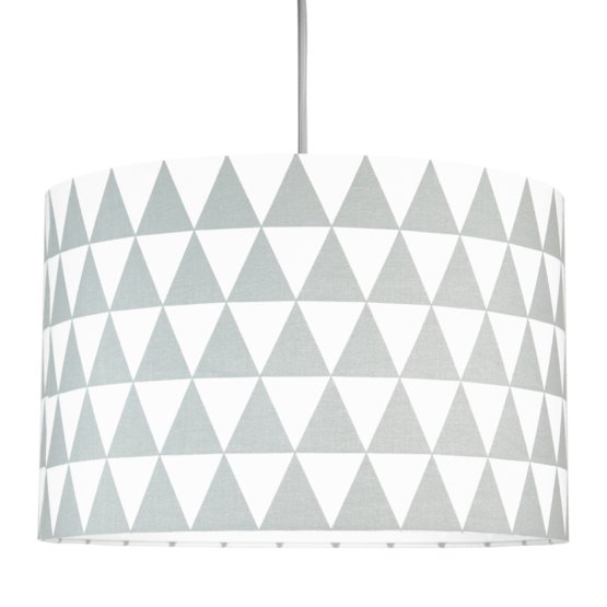 Textile hanging lamp Triangle - grey