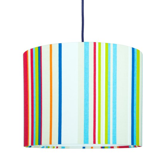 Textile hanging lamp Stripes - Mini