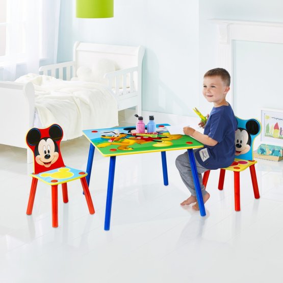 Childlike table with chairs Mickey Mouse