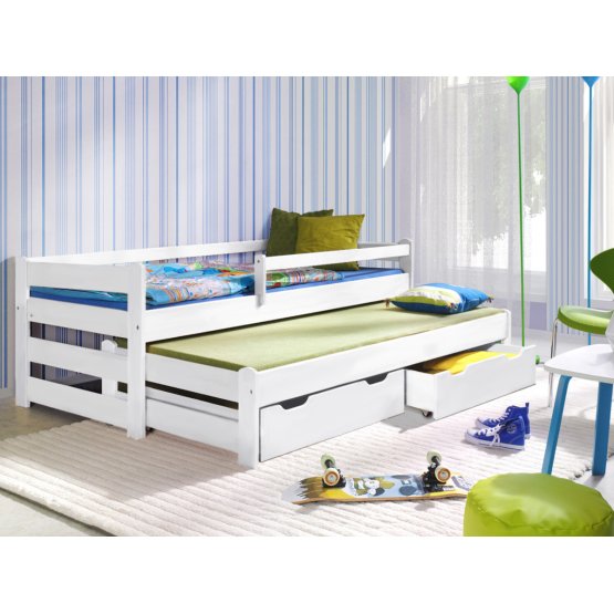Children bed with bed - IN ADDITION white