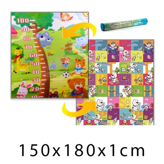 Children's foam rug - Picnic + bears 150x180x1cm