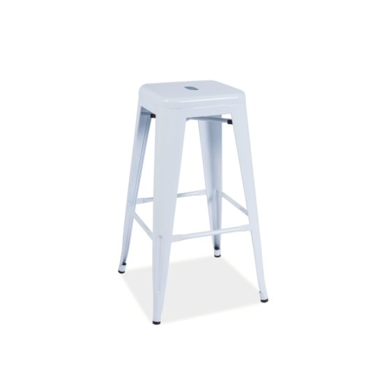 Bar stool LONG white