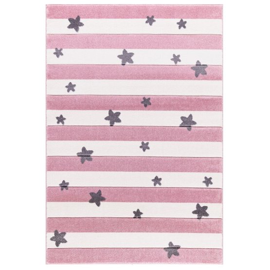 Children's rug STARS STRIPES pink