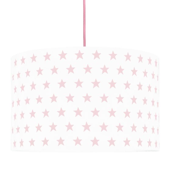 Textile hanging lamp Stars - pink