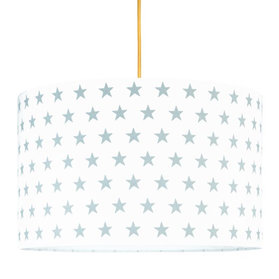 Textile hanging lamp Stars - grey