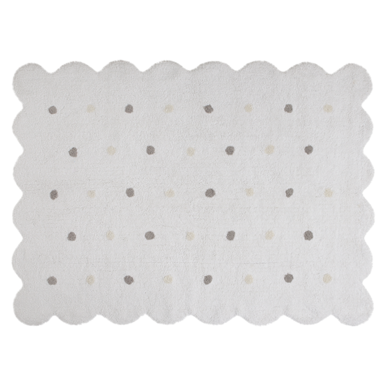 Children's rug Biscuit - White