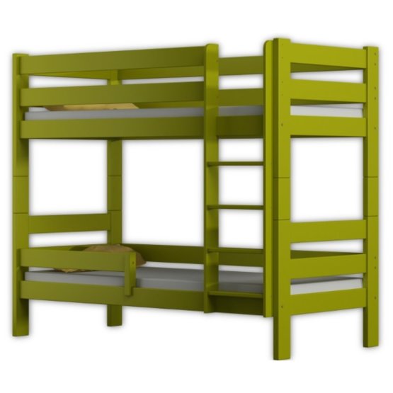 Children storey bed Tega - green