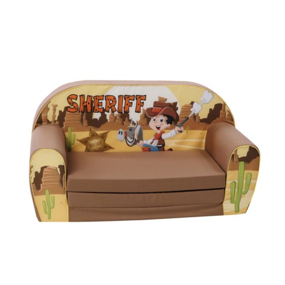 Kids' sofa Cowboy - brown