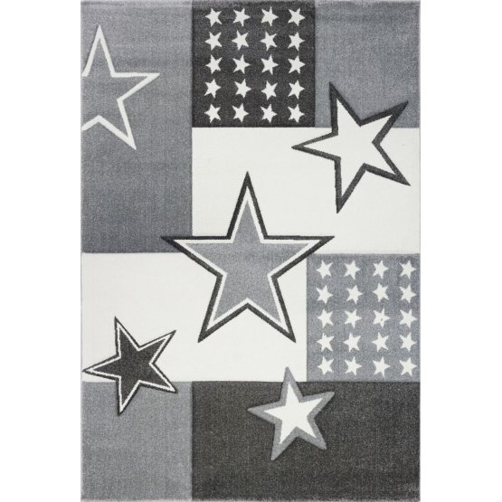 Children's rug  STARFIELD silver-gray/ white