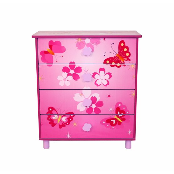 Children's chest of drawers butterflies