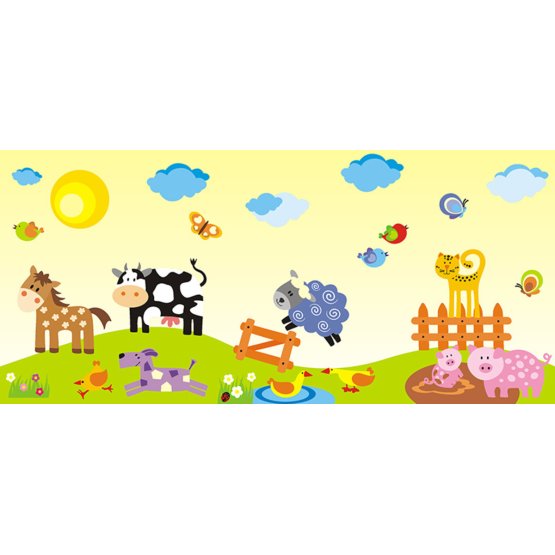 Wallpaper Border FARM M3 0.5 m2 banaby.co.uk