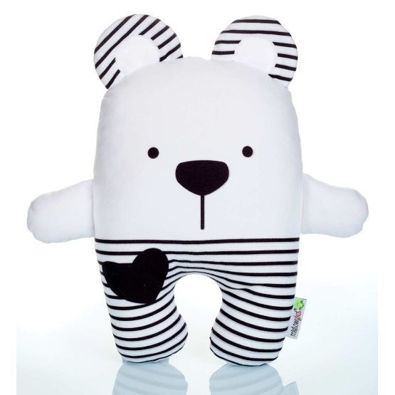 Bear Teddy in striped - large