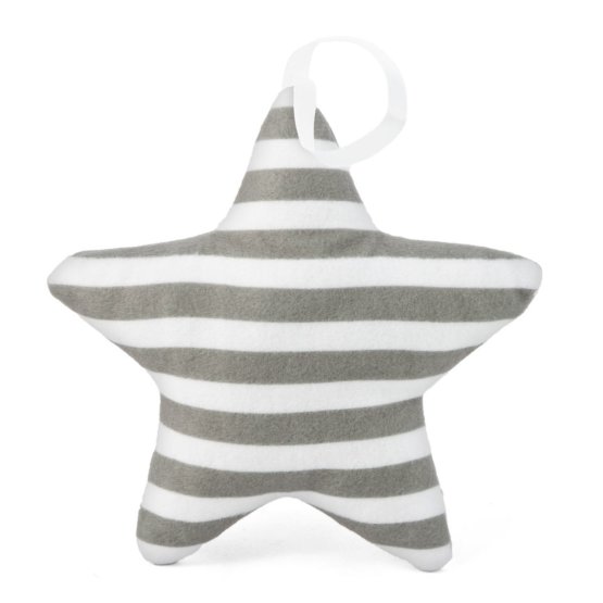 Suspendable decoration Star with dark gray strips