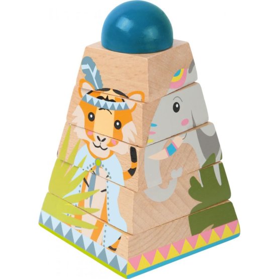 Wooden stacking toy Jungle