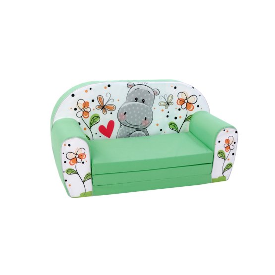 Kids' sofa Hippo - green