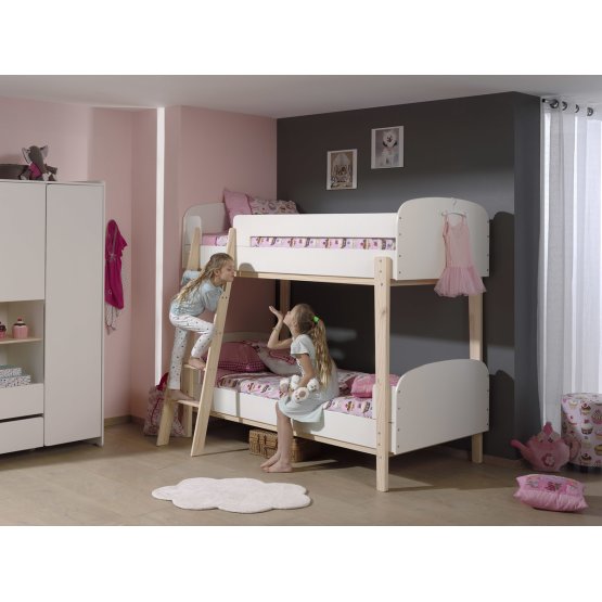 Children's bunk bed Kiddy - white