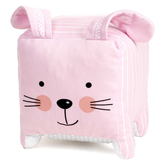 Textile toy Rabbit - pink