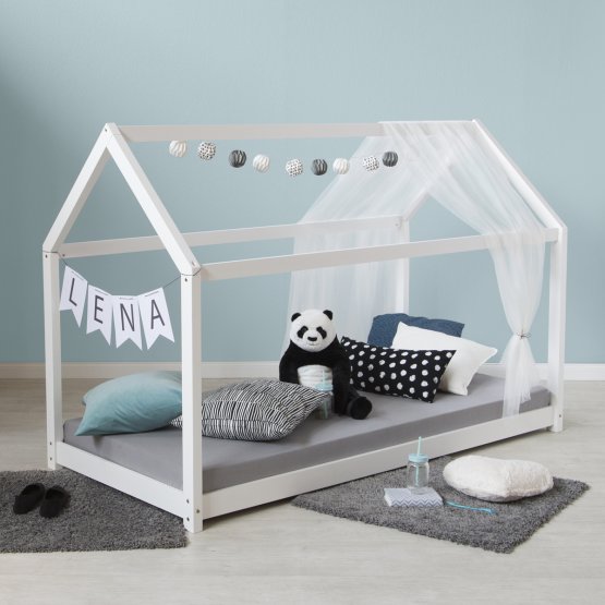 Children's bed house Lena - white