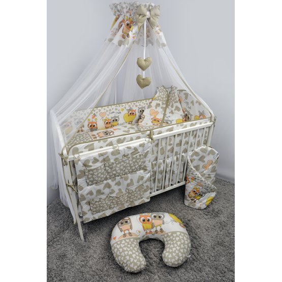 Set bedding to cribs Owlet 120x90 cm