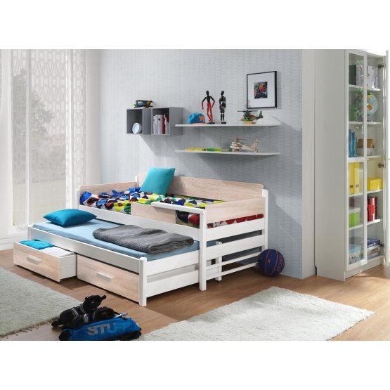 Children's bed Dois - white-oak sonoma