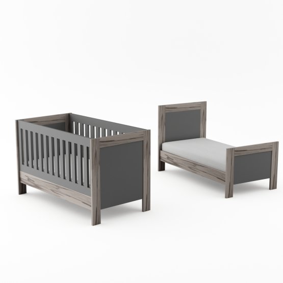 Baby crib Manhattan - gray