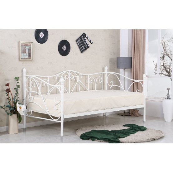 Baby metal bed Sumatra 200x90 cm - white