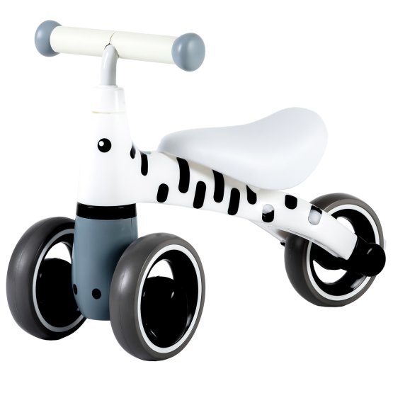 Kickback scooter Mini - white with black strips