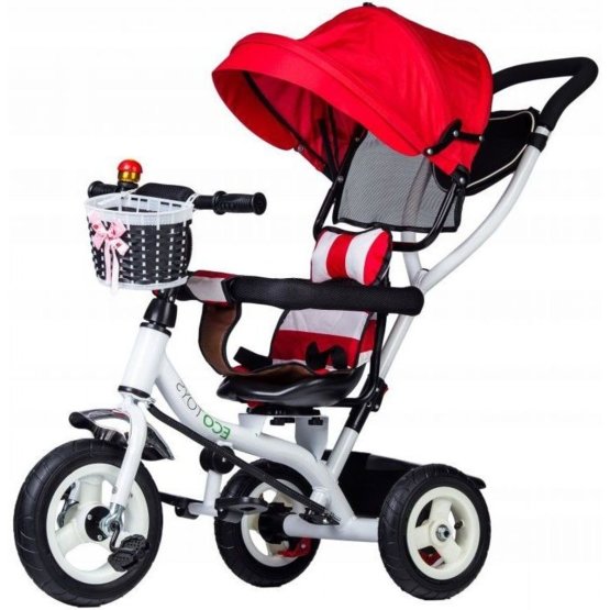 Tricycle Crimson guide bars and rotating seat - red