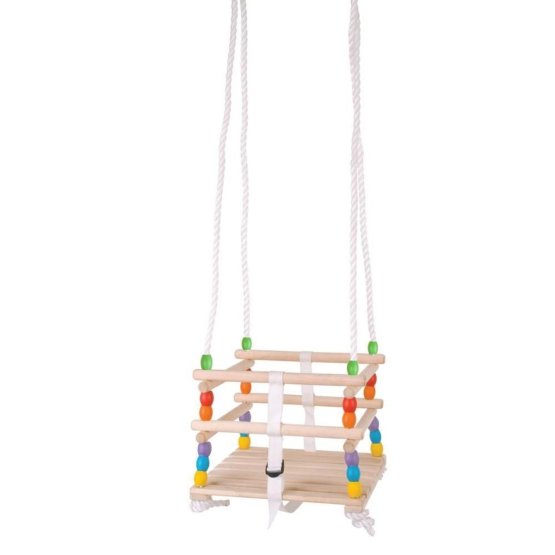 Wooden swing for the smallest up to 25 kg