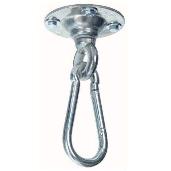 Ceiling hook for mounting hanging chairs