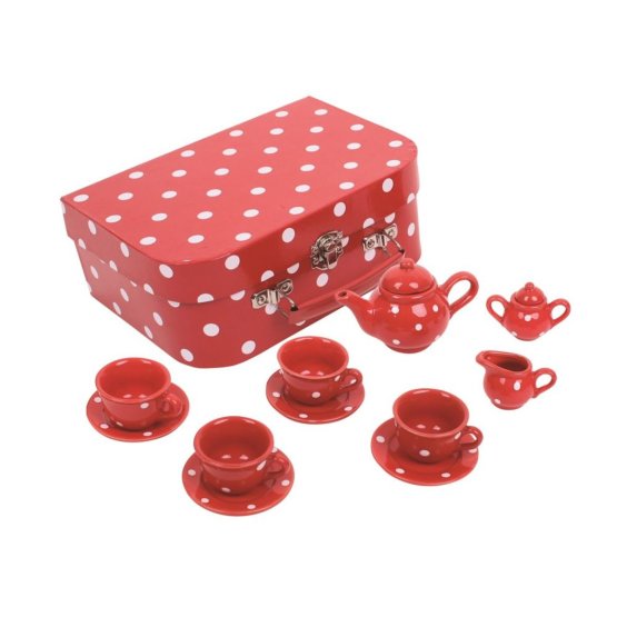 Ladybug ceramic tea set
