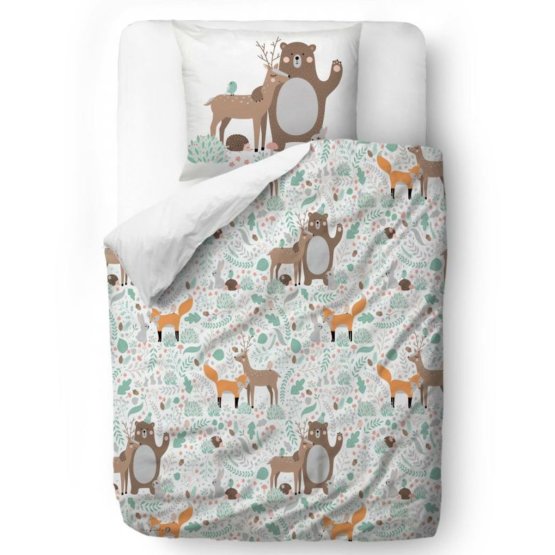 Mr. Little Fox Bedding Animal friends - blanket 100 x 130 cm pillow: 60 x 40 cm