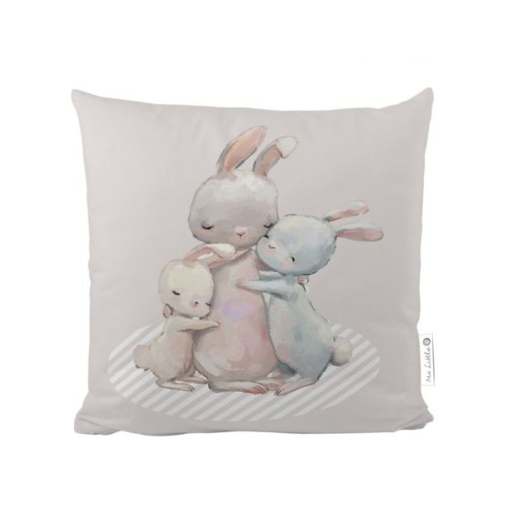 Mr. Little Fox Pillow Forest School - Bunnies in an embrace